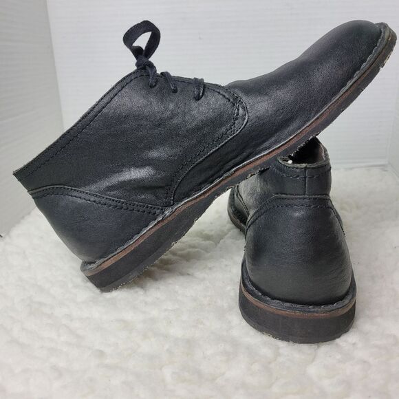 John Varvatos Hipster Men's Boots Size 11.5 Chukka Black Soft Leather - Picture 5 of 11